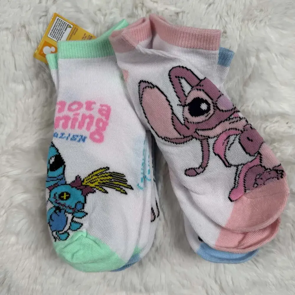 Disney Lilo & Stitch & Angel No-Show Socks 5-Pack